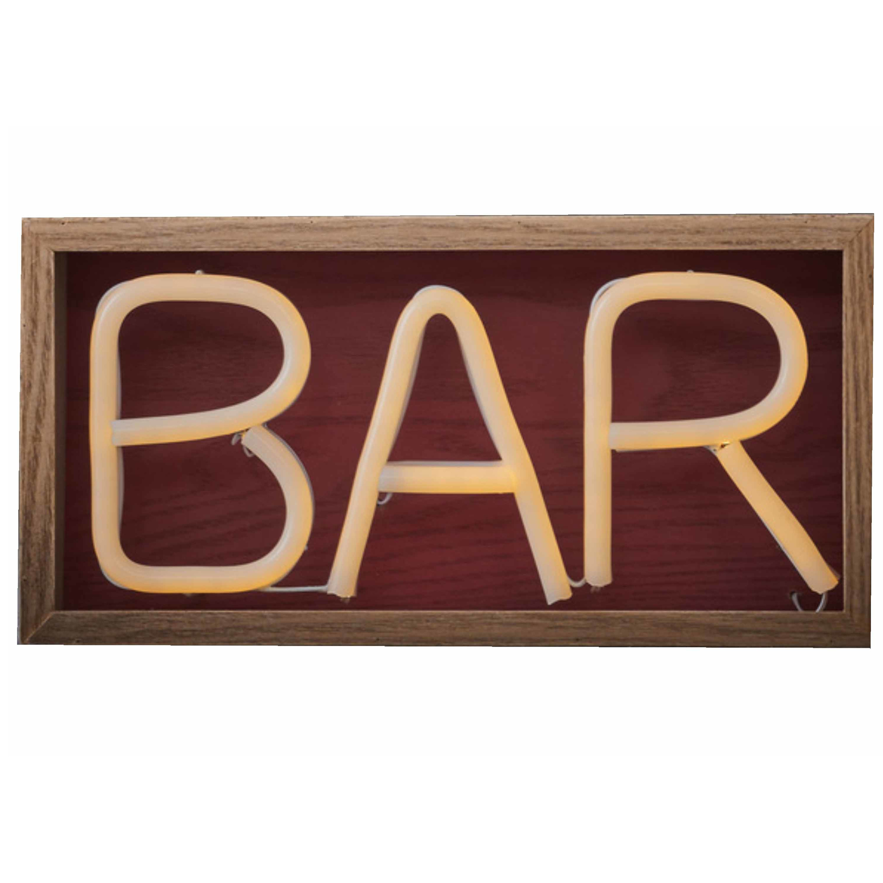 Neon led verlicht kroeg/pub/bar bord BAR 30 cm Top Merken Winkel